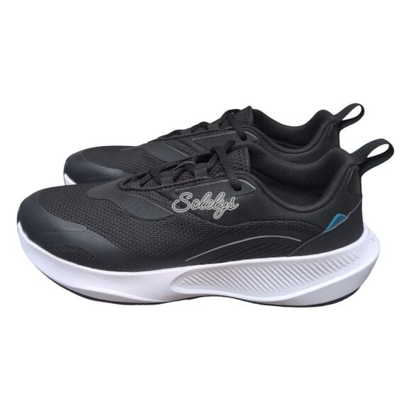 Vessi Tidal Womens 11 Black on White Waterproof Dyma-Tex Vegan Lace Up Sneaker - Picture 3 of 13